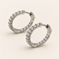 Argola com Moissanite Round 2.5mm*34