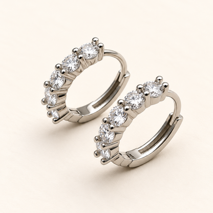 Argola de Moissanite Round 3.0mm