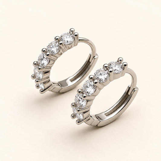 Argola de Moissanite Round 3.0mm