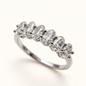 Anel Moissanite Oval 3x5mm