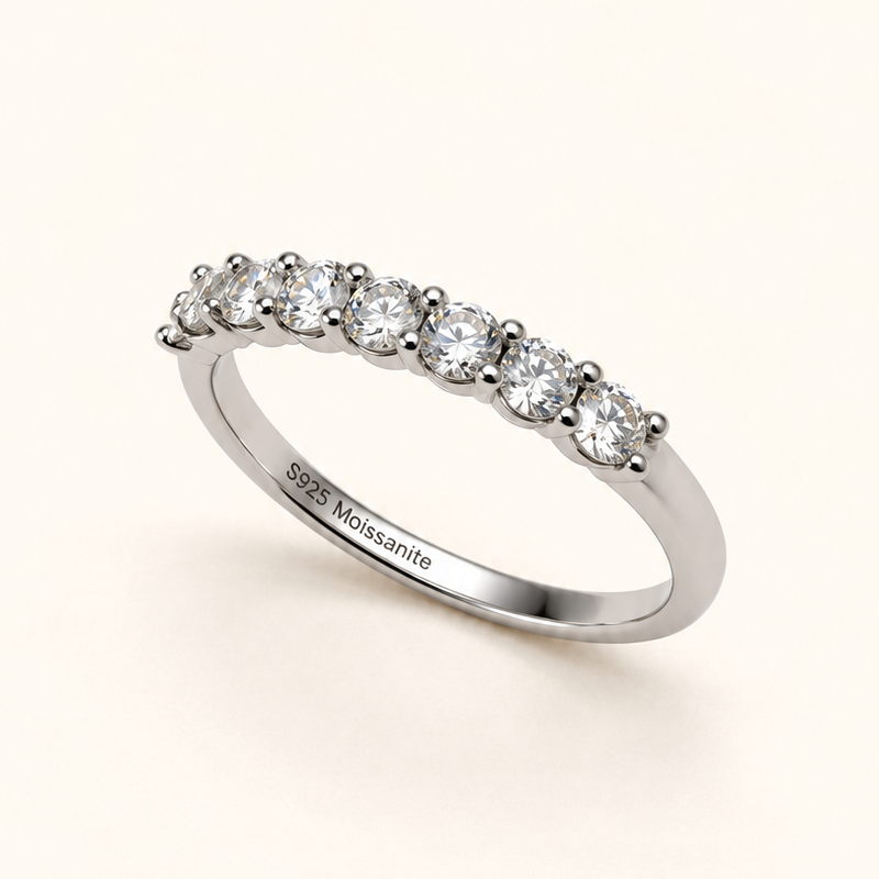 Anel Moissanite Round 2.5mm*8