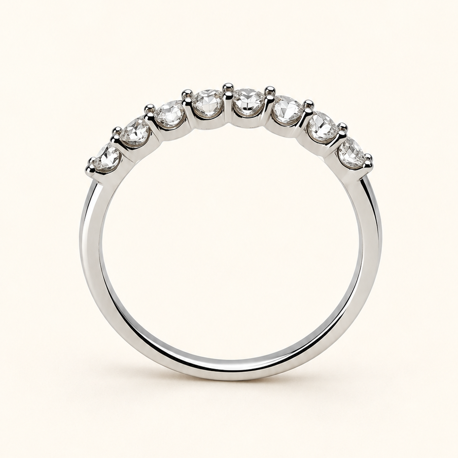 Anel Moissanite Round 2.5mm*8