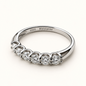 Anel Moissanite Round 3.00mm*6