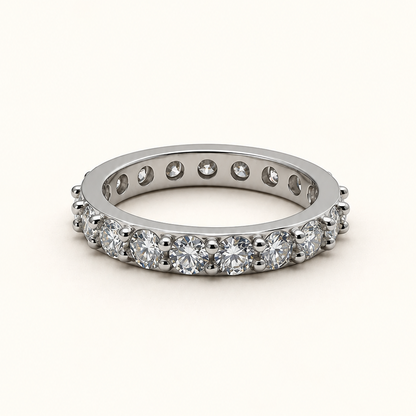 Anel Moissanite Round 3.0mm