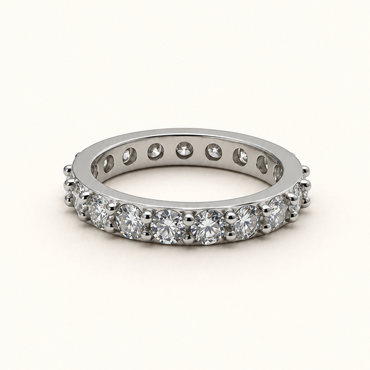 Anel Moissanite Round 3.0mm