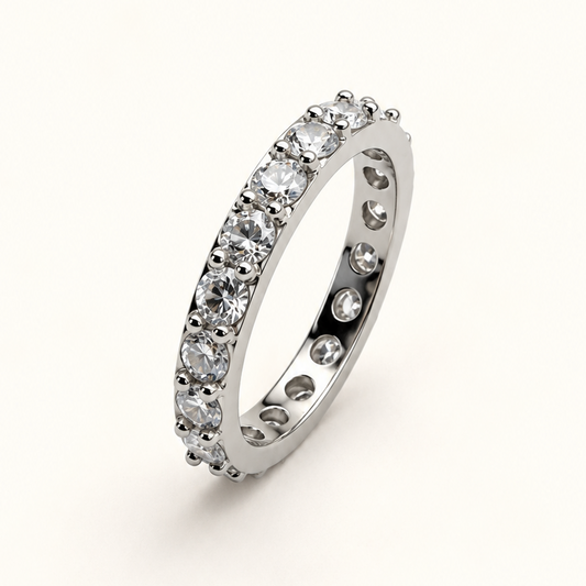 Anel Moissanite Round 3.0mm