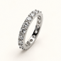 Anel Moissanite Round 3.0mm