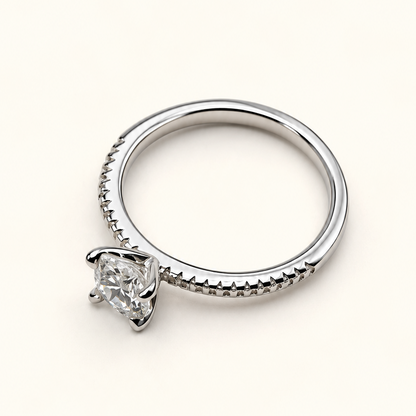 Anel Moissanite Round 1.0mm/6.0mm