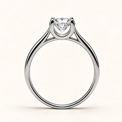 Anel Moissanite Round 5.0mm