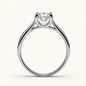 Anel Moissanite Round 5.0mm
