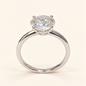 Anel Moissanite Round 10.0mm