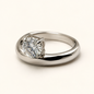 Anel Moissanite Round 6.0mm