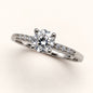 Anel Moissanite Round 5.0mm