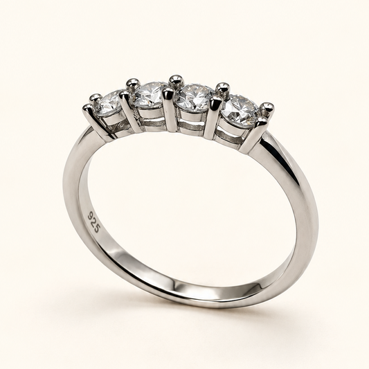 Anel Moissanite Round 3.0mm