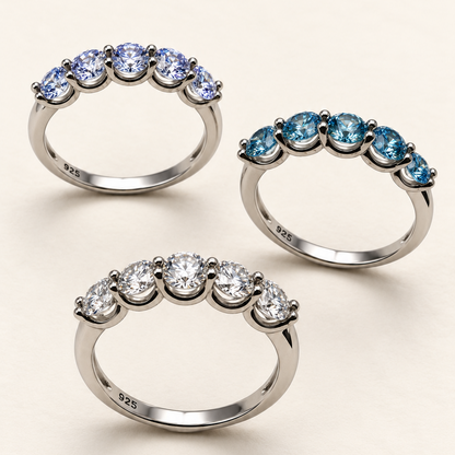 Anel Moissanite Round 4.0mm