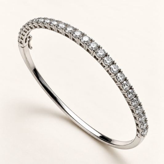 Bracelete de Moissanite Round 3.00mm
