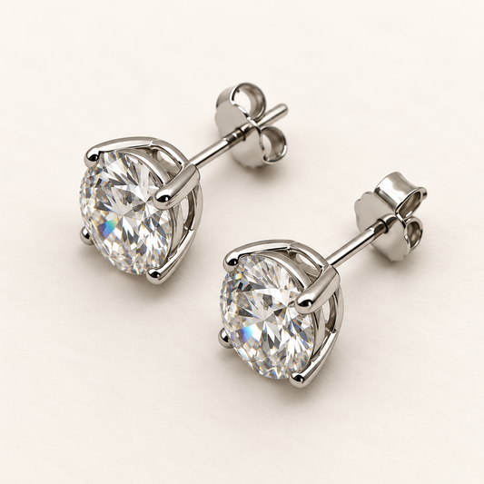 Brinco Moissanite Oval 7x9mm