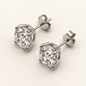 Brinco Moissanite Oval 7x9mm