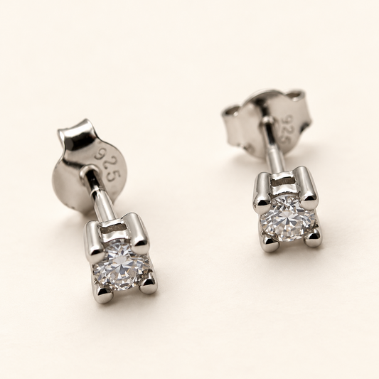 Brinco Moissanite Round 2.0mm