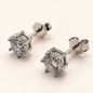 Brinco Moissanite Round 5.0mm