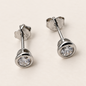 Brinco Moissanite Round 3.0mm
