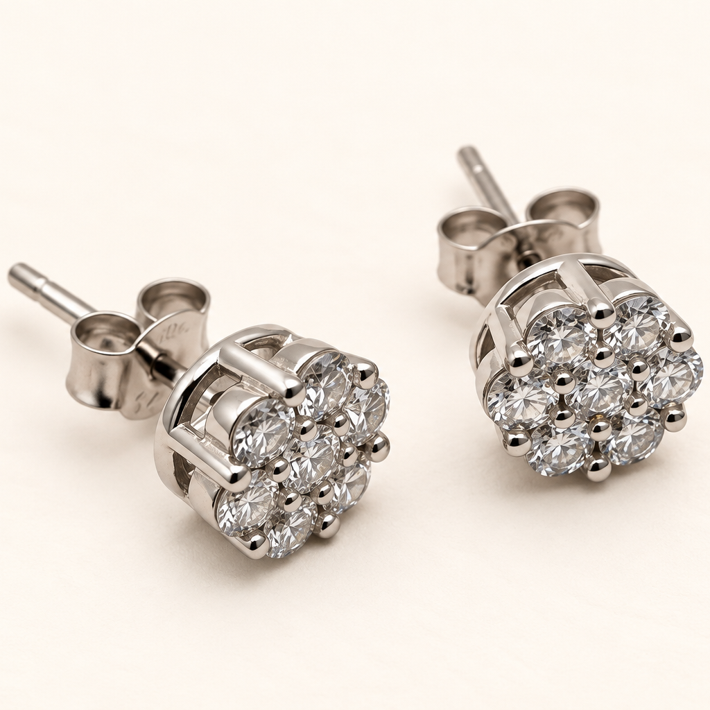 Brinco Moissanite Round 2.7mm