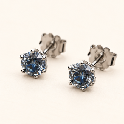 Brinco Moissanite Round 5.0mm