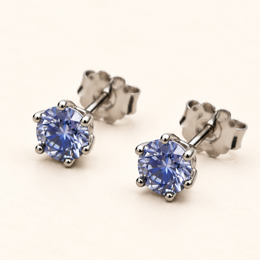 Brinco Moissanite Round 5.0mm
