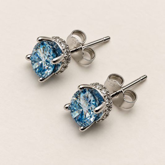 Brinco Moissanite Oval 5x7mm