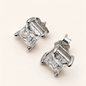 Brinco Moissanite Princess 5x5m