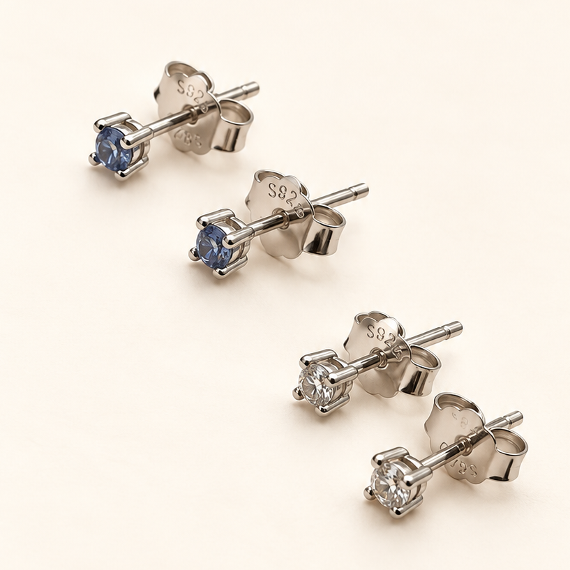 Brinco Moissanite Round 2.0mm