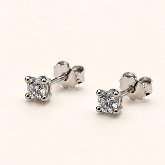 Brinco Moissanite Round 2.0mm