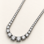 Colar Moissanite Round 2.0/2.5/3.0/3.5/4.0/4.5/5.0mm