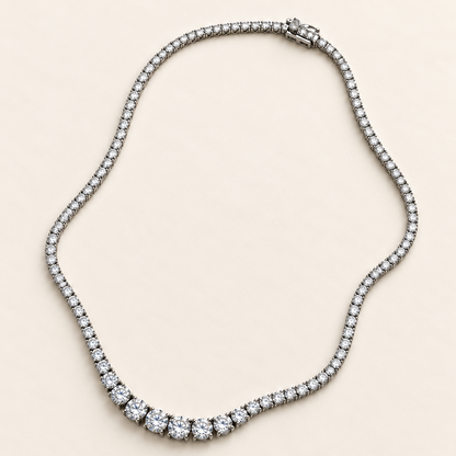Colar Moissanite Round 2.0/2.5/3.0/3.5/4.0/4.5/5.0mm