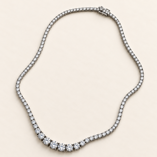 Colar Moissanite Round 2.0/2.5/3.0/3.5/4.0/4.5/5.0mm
